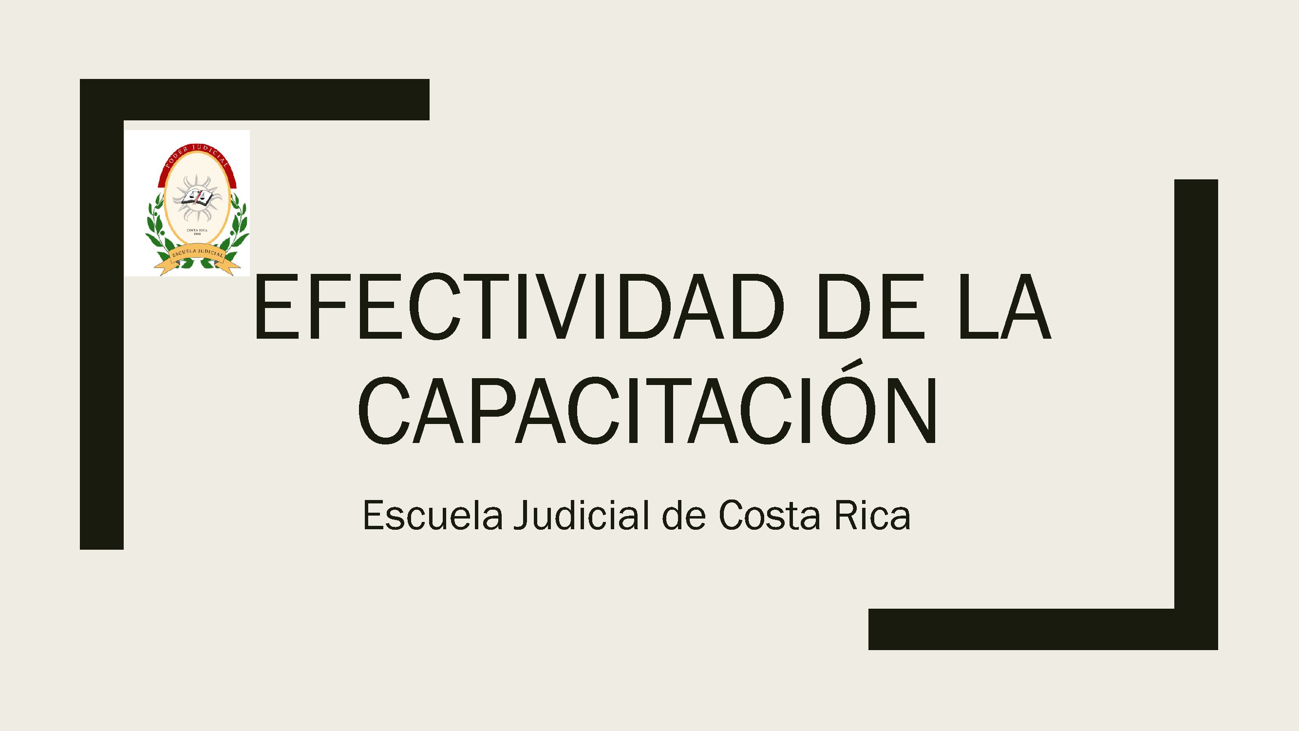 Efectividad de la capacitación